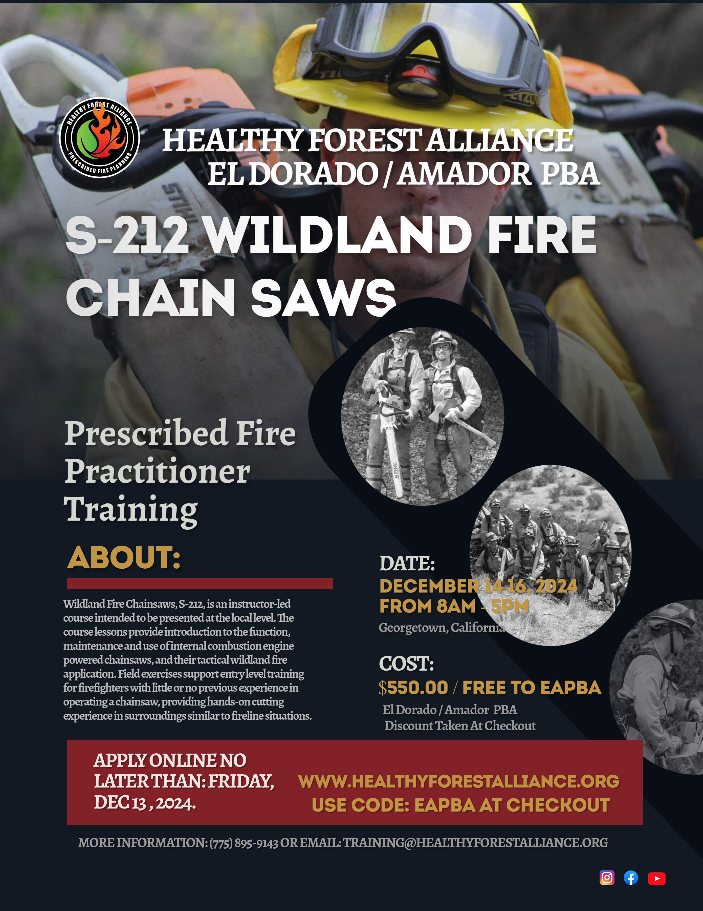 S-212 Wildland Fire Chainsaws - EAPBA